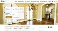 Desktop Screenshot of myrtlebeachnewhomes.com
