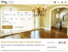 Tablet Screenshot of myrtlebeachnewhomes.com